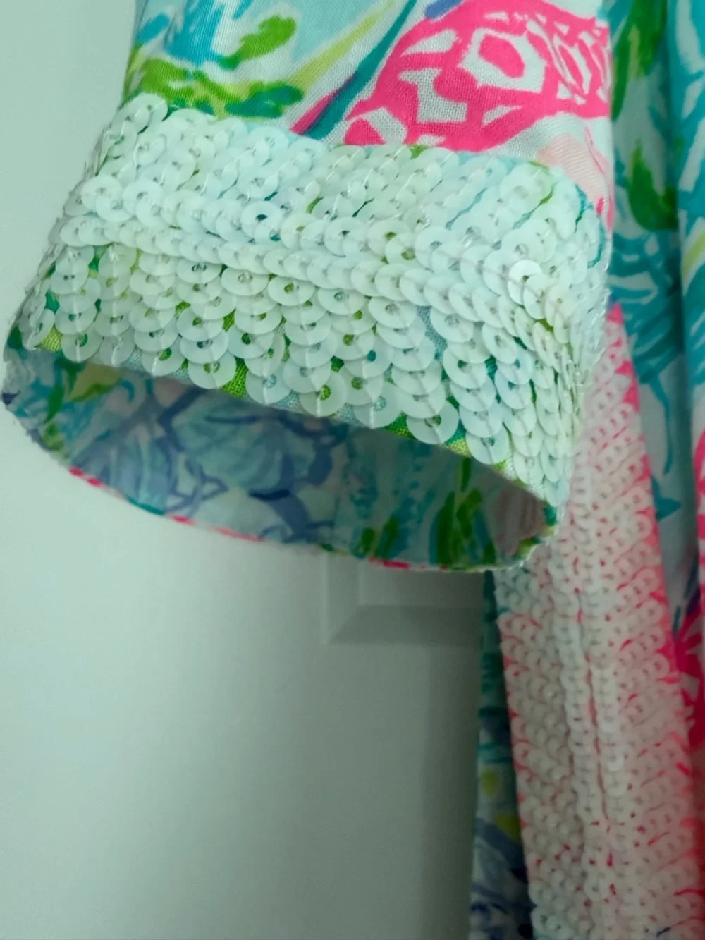 Lilly Pulitzer Renato Bohemian Queen Tunic with Sequin Embellishments, Small - Picture 8 of 15